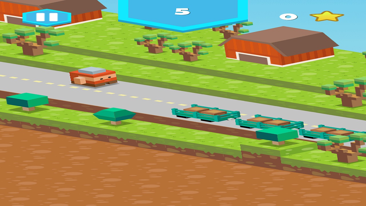 Image Blocky Road Runner Game 2D