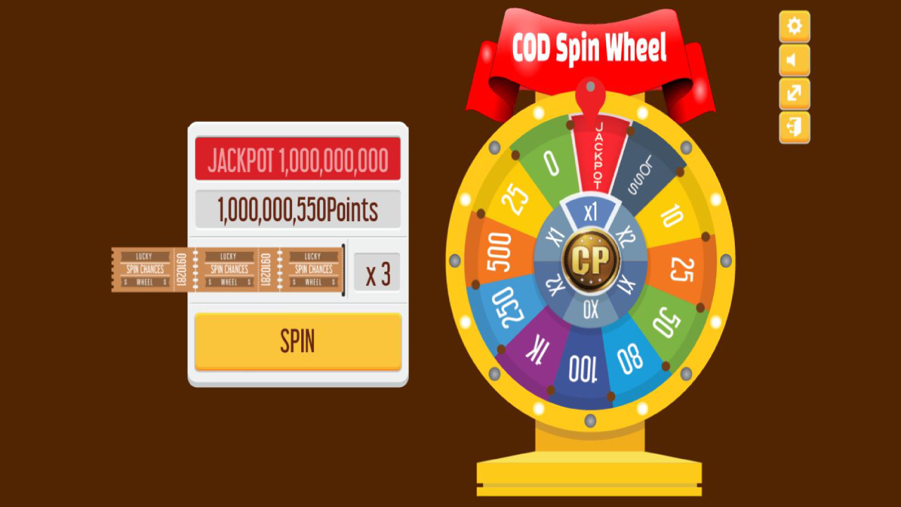 Image Spin Wheel Earn Cod Points